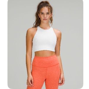Lululemon Energy Bra Long Line High Neck Ribbed